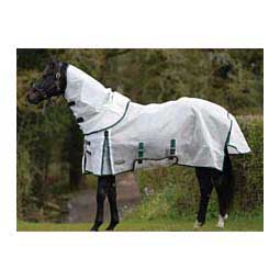 Comfitec Dura-Mesh Detach-a-Neck Horse Fly Sheet White/Hunter/Beige - Item # 43130