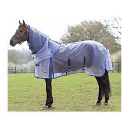 Comfitec RipShield Plus Detach-a-Neck Horse Fly Sheet White/Blue - Item # 43131