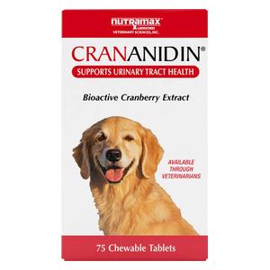 Crananidin Urinary Tract Health Chewable Tablets for Dogs 75 ct - Item # 43191