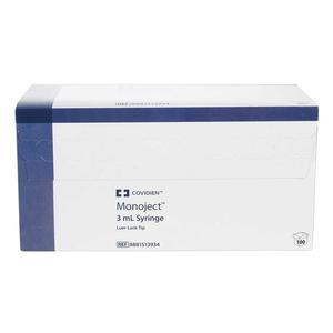 Disposable Syringes without Needles 100 ct (3 cc w/luer lock) - Item # 43237