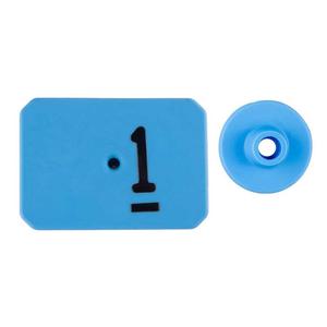 Swine Star Max Ear Tags Numbered Blue - Item # 43240