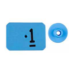 Swine Star Max Ear Tags - Numbered Blue - Item # 43240