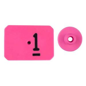 Swine Star Max Ear Tags Numbered Hot Pink - Item # 43240