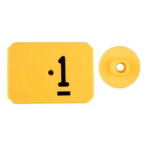 Swine Star Max Ear Tags Numbered Yellow - Item # 43240