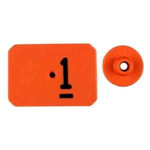 Swine Star Max Ear Tags Numbered Orange - Item # 43240