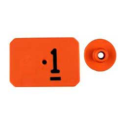 Swine Star Max Ear Tags - Numbered Orange - Item # 43240
