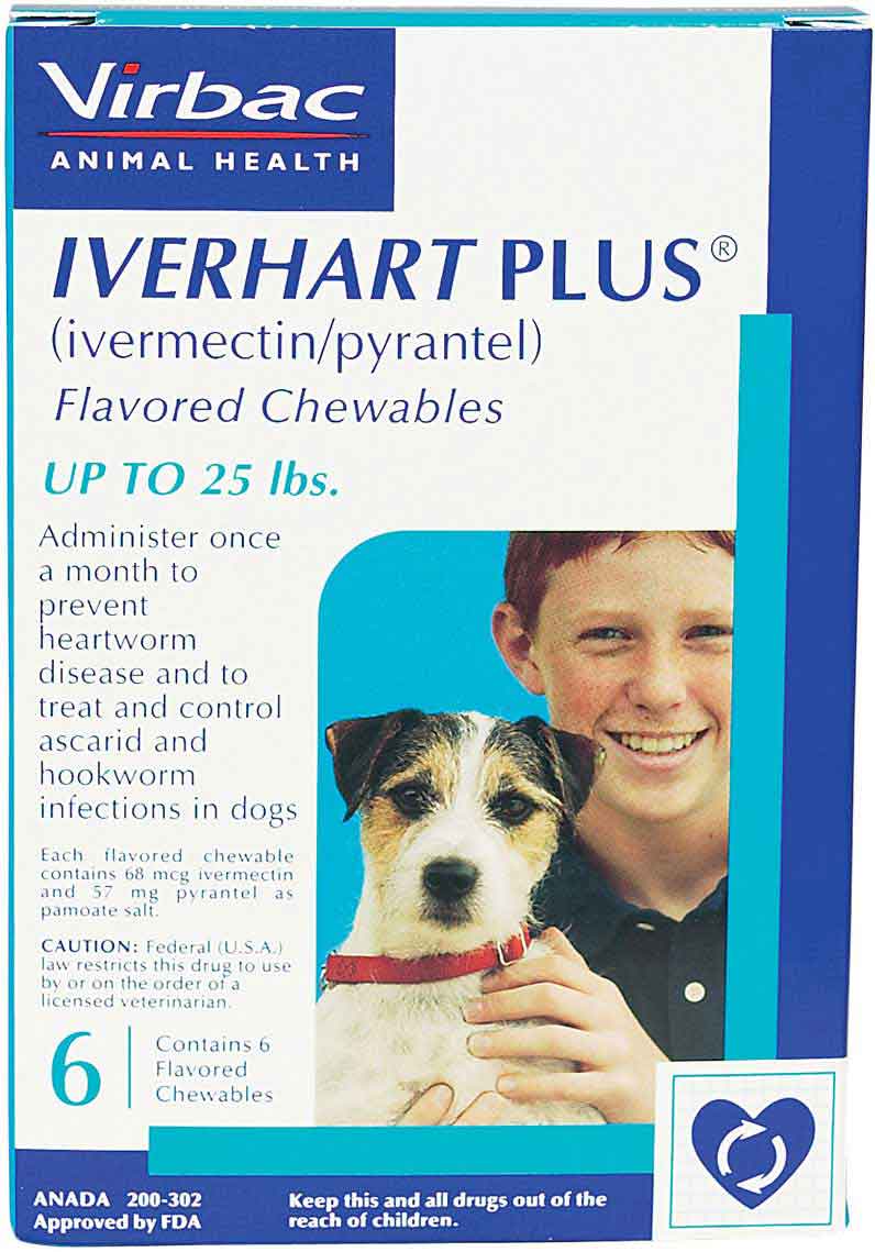 Iverhart Plus For Dogs Virbac Safe Pharmacy Heartworm Prevention Rx 