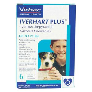 Iverhart Plus for Dogs up to 25 lbs 6 ct - Item # 432RX
