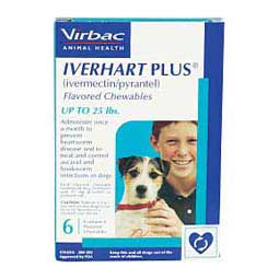 Iverhart Plus for Dogs up to 25 lbs 6 ct - Item # 432RX