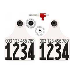 Tissue Sampling Units w/840 USDA HDX EID Ear Tags + 2 Maxi #d Matched Set White - Item # 43361