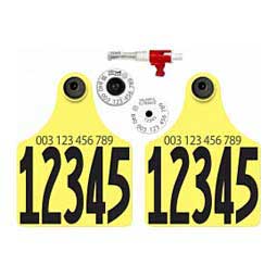 Tissue Sampling Units w/840 USDA HDX EID Ear Tags + 2 Maxi #d Matched Set Yellow - Item # 43361