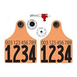 Tissue Sampling Units w/840 USDA HDX EID Ear Tags + 2 Maxi #d Matched Set Orange - Item # 43361