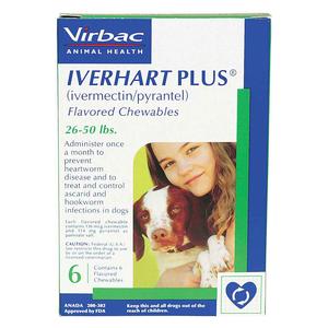 Iverhart Plus for Dogs 26-50 lbs 6 ct - Item # 433RX