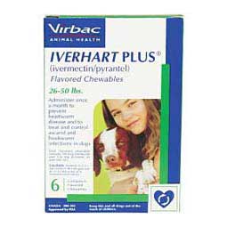 Iverhart Plus for Dogs 26-50 lbs 6 ct - Item # 433RX