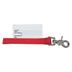 I.C.E. Clip-On Equine Emergency ID Red - Item # 43469