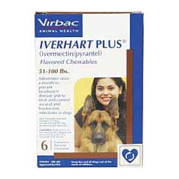Iverhart Plus for Dogs 51-100 lbs 6 ct - Item # 434RX