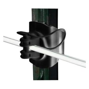 T-Post Wide Jaw Pinlock Insulators Black - Item # 43561
