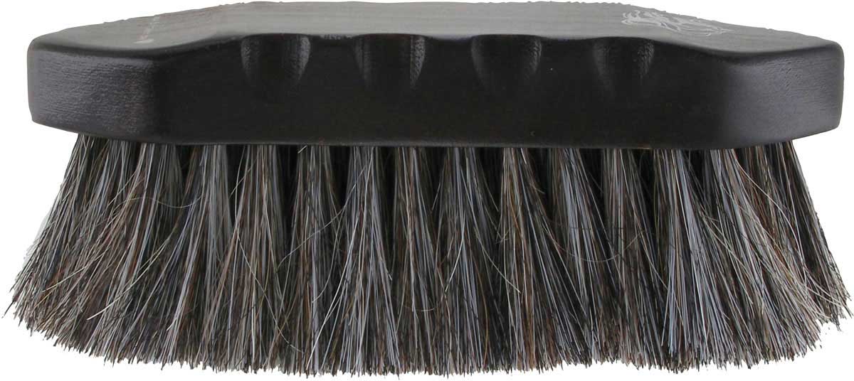 Leather Horse Hair Brush (BLACK)