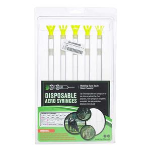 Cap-Chur Disposable Aero Syringes with Grit Blasted Needles 6 cc x 1 in grit blasted needle (5 ct) - Item # 43736