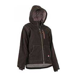 Modern Womens Hooded Jacket Dark Brown - Item # 43749