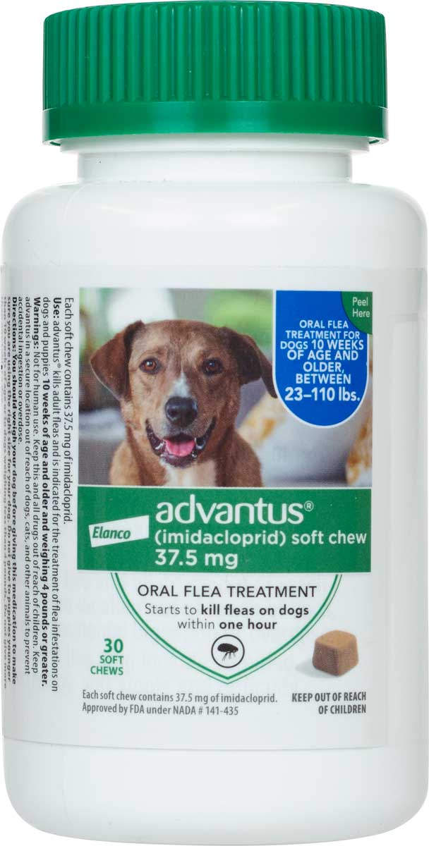 Advantus Imidacloprid Soft Chews Oral Flea Treatment for Dogs Bayer