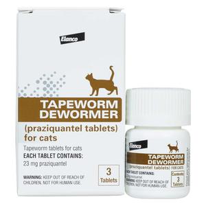 Tapeworm Dewormer Tablets for Cats 23 mg (3 ct) - Item # 43760