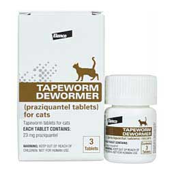 Tapeworm Dewormer Tablets for Cats 23 mg/3 ct - Item # 43760