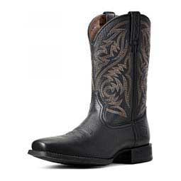 Sport Herdsman 11-in Cowboy Boots Black Deertan - Item # 43798