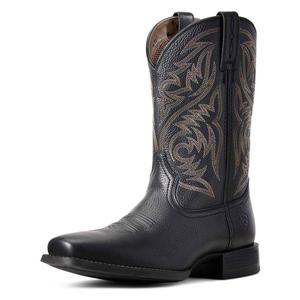 Sport Herdsman 11-in Cowboy Boots Black Deertan - Item # 43798