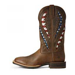 Quickdraw VentTEK 13-in Cowboy Boots Distressed Brown - Item # 43816
