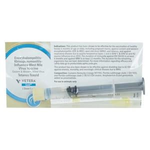 Vetera Gold XP (West Nile + 2-way Sleeping Sickness + Tet + Flu + Rhino) Equine Vaccine 1 dose syringe - Item # 43931