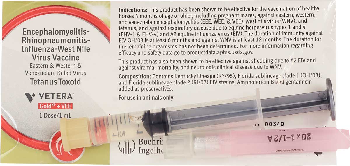 Vetera Gold XP + VEE (West Nile + 3way Sleeping Sickness + Tet + Flu