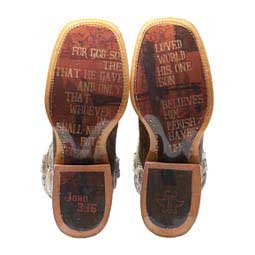 John 3:16 11-in Cowboy Boots Brown - Item # 43970