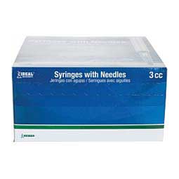 Ideal Disposable Syringes with Needles 100 ct (3 cc with 20 x 1'' needle) - Item # 44012