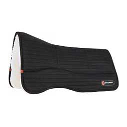 T3 Matrix Western Shim Horse Saddle Pad with Wool Back and Ortho-Impact Protection Inserts Black - Item # 44085