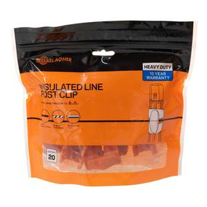 Insulated Line Post Clip Insulators Orange - Item # 44116