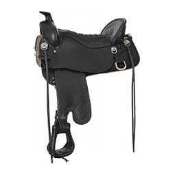 T93 Tooled Big Bend Trail Horse Saddle Black/Black - Item # 44144
