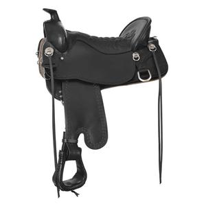 T93 Tooled Big Bend Trail Horse Saddle Black/Black - Item # 44144