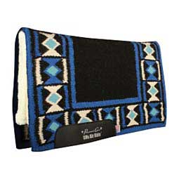 SMx Hourglass Merino Wool Comfort Fit Horse Saddle Pad Black/Royal Blue - Item # 44246