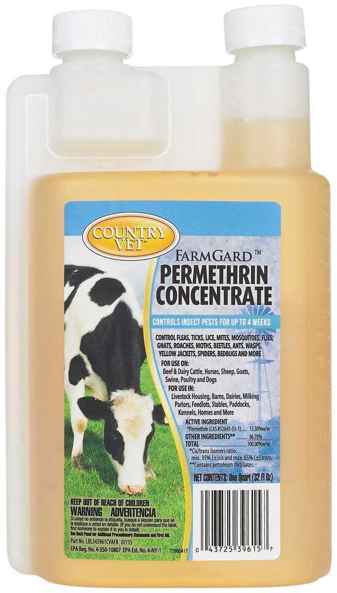FarmGard Permethrin Concentrate Pest Control for Livestock Dogs