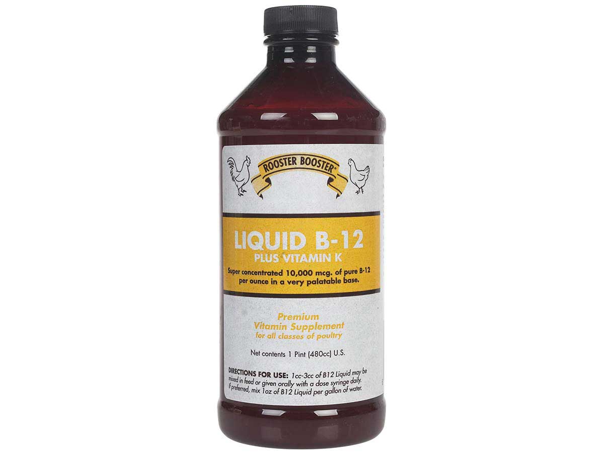 Rooster Booster Liquid B 12 Plus Vitamin K 16 Oz