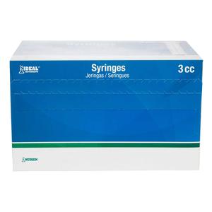 Premium Disposable Syringes without Needles 100 ct (3 cc w/luer lock) - Item # 44369