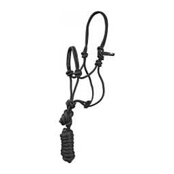Pony/Mini Economy Mountain Rope Halter w/ Lead Black - Item # 44455