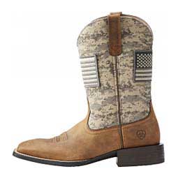 Sport Patriot Square Toe 11" Cowboy Boots Sage Camo - Item # 44501