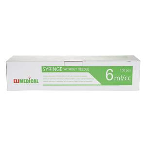 Eli Medical Disposable Syringes 100 ct (6 cc w/luer lock) - Item # 44520