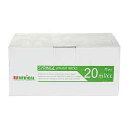 Eli Medical Disposable Syringes 25 ct (20 cc w/luer lock) - Item # 44524
