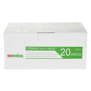 Eli Medical Disposable Syringes 25 ct (20 cc w/luer lock) - Item # 44524