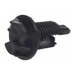Rod Post Screw-on Claw Insulator with Locking Tab Black 25 ct - Item # 44555