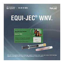 Equi-Jec WNV Equine Vaccine 1 dose syringe - Item # 44650