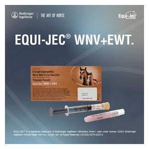 Equi-Jec WNV + EWT (West Nile + 2-way Sleeping Sickness + Tet) Equine Vaccine 1 dose syringe - Item # 44651